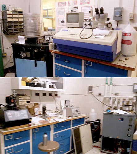 Sample prep equipment in EML 